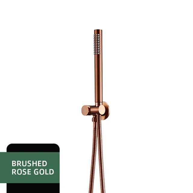 Contemporary Brass Handheld Showerhead with Water Drainage