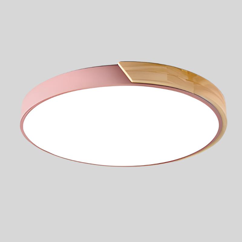 Wood Macaron Round Ceiling Light - Scandinavian Style
