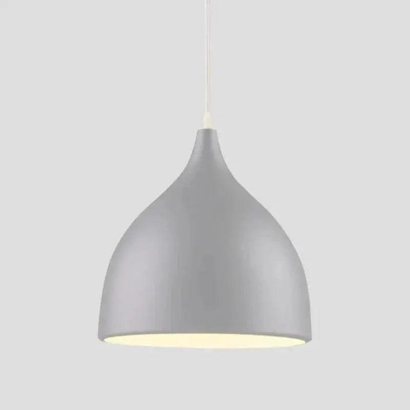 Modern LED Pendant Light in Black, White, or Silver