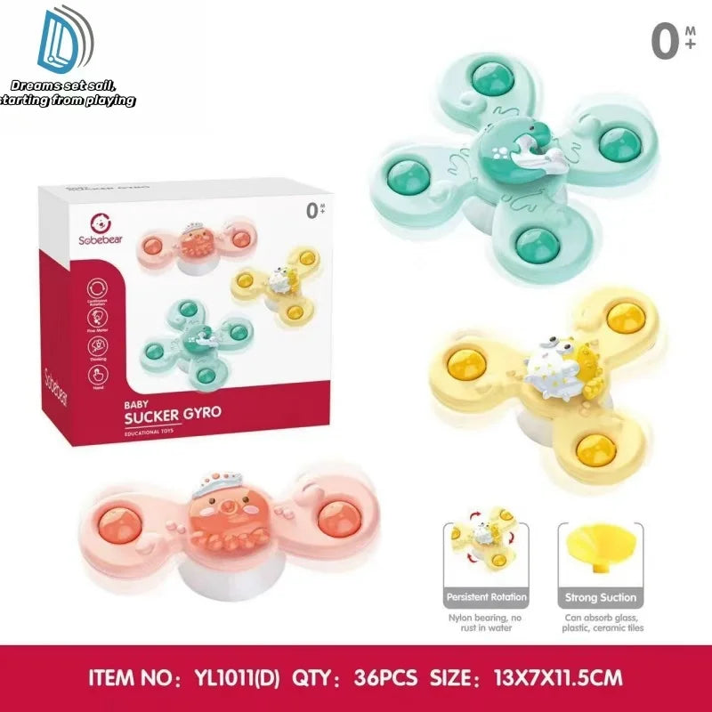 Montessori Water Wheel Bath Toy Set with Melodies and Tactile Buttons