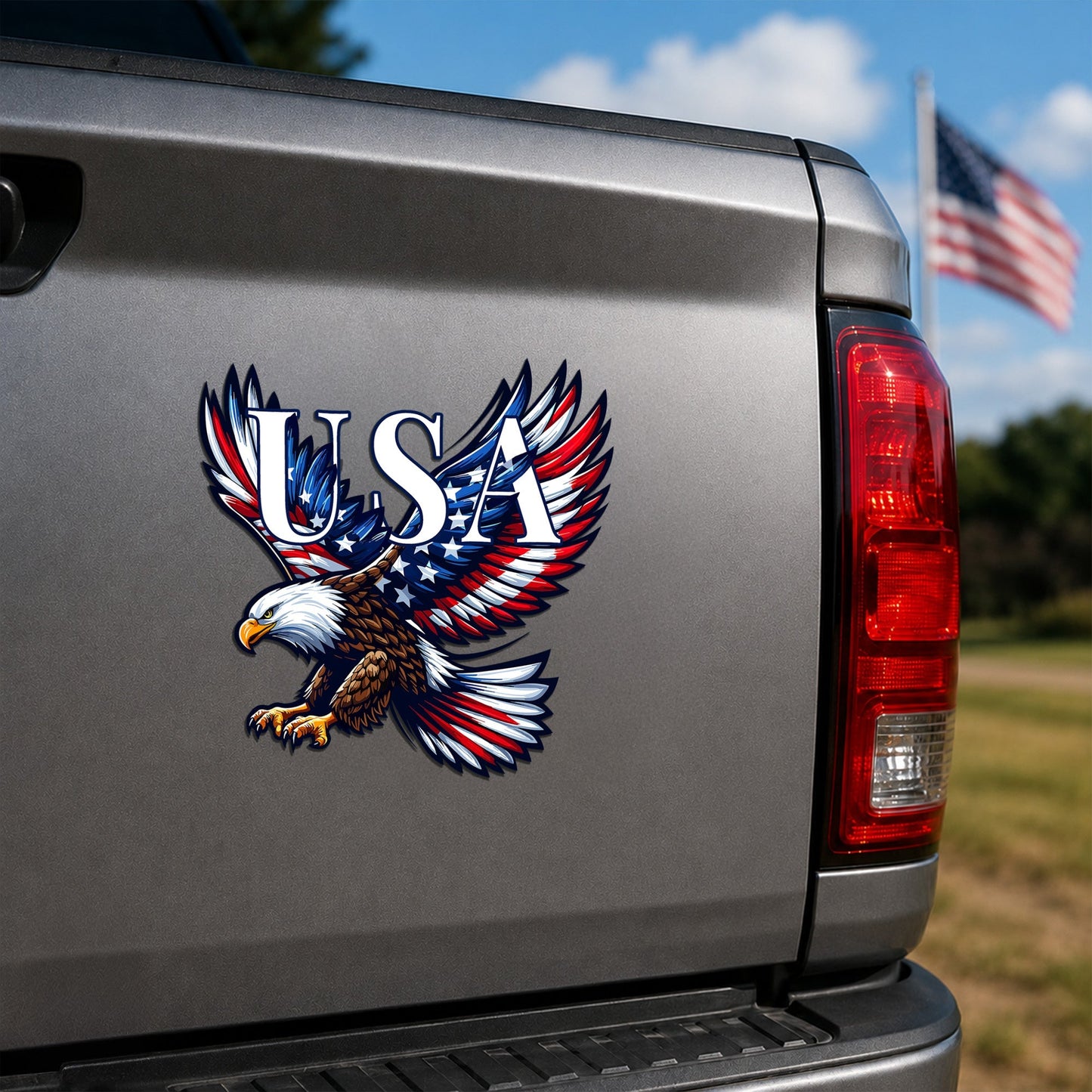 USA 250th Anniversary Bald Eagle Car Magnet