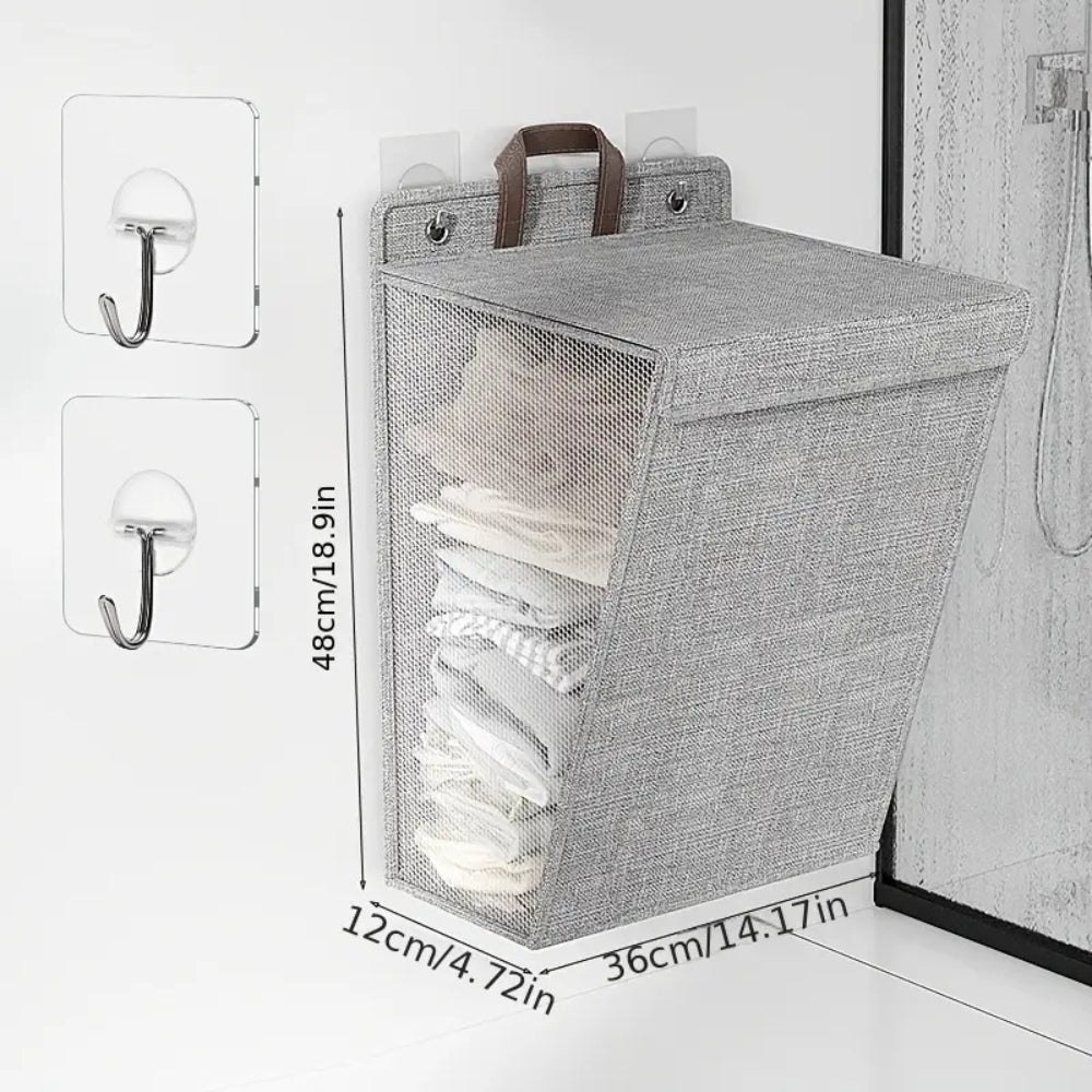 Wall-Mounted Foldable Laundry Basket