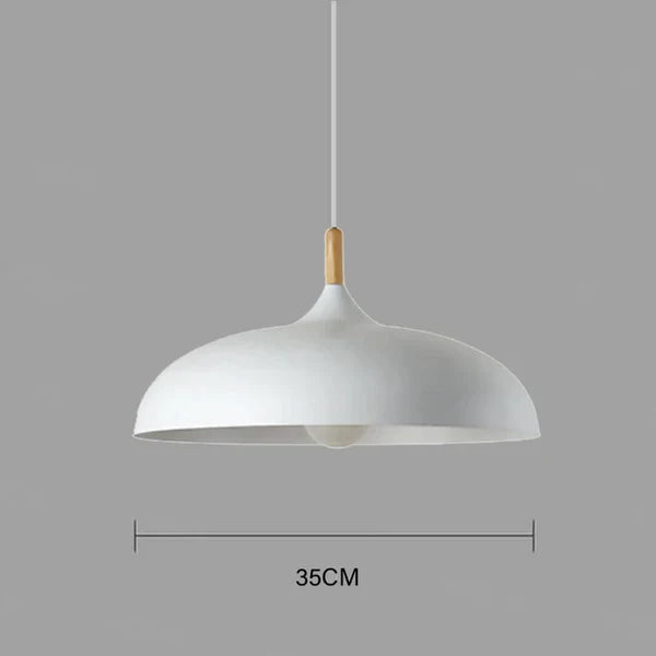 Nordic Oak Ceiling Light with Energy-Saving LED