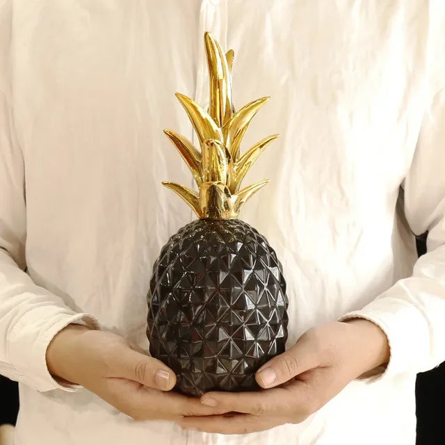 Gold Pineapple Decorative Accent Piece