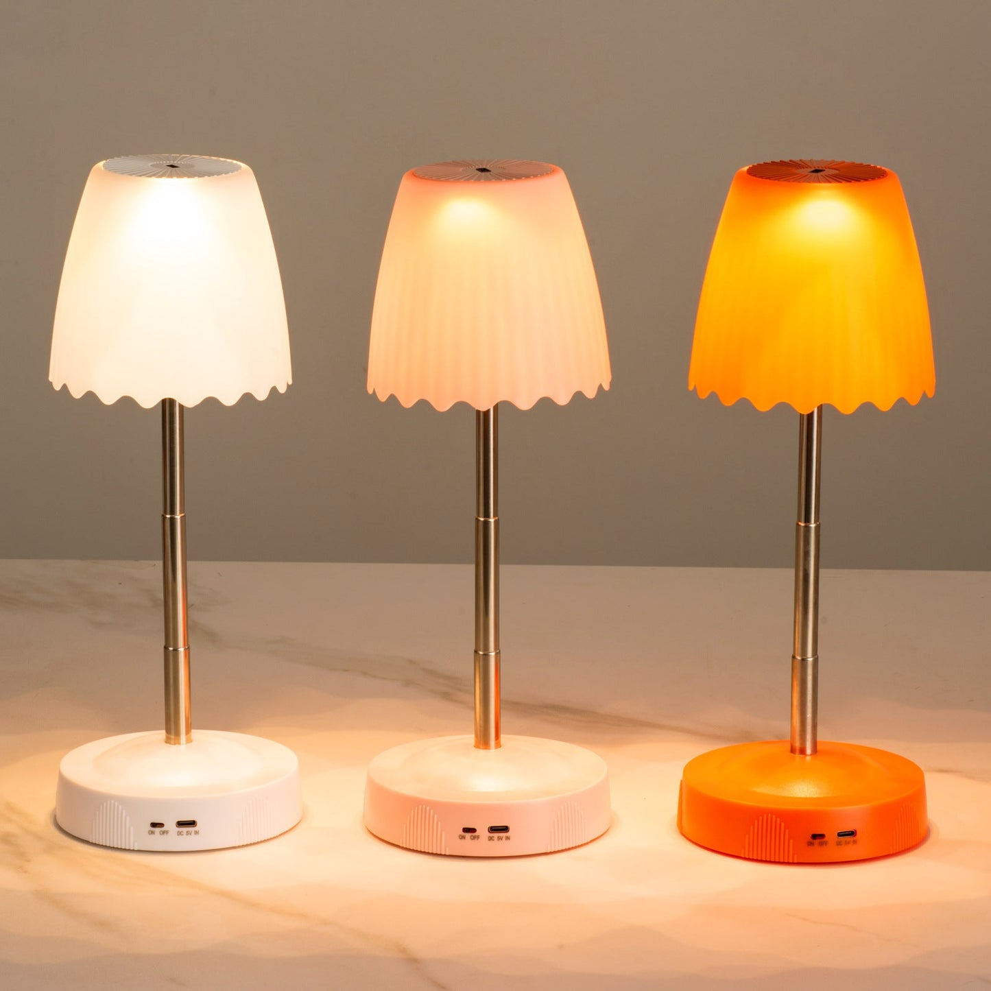 Wireless Charging LED Night Light - Modern Bedside Lamp