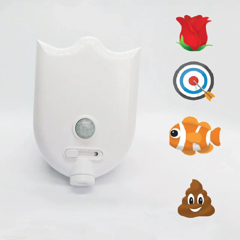 LED Motion Sensor Toilet Night Light with Creative Color Projection