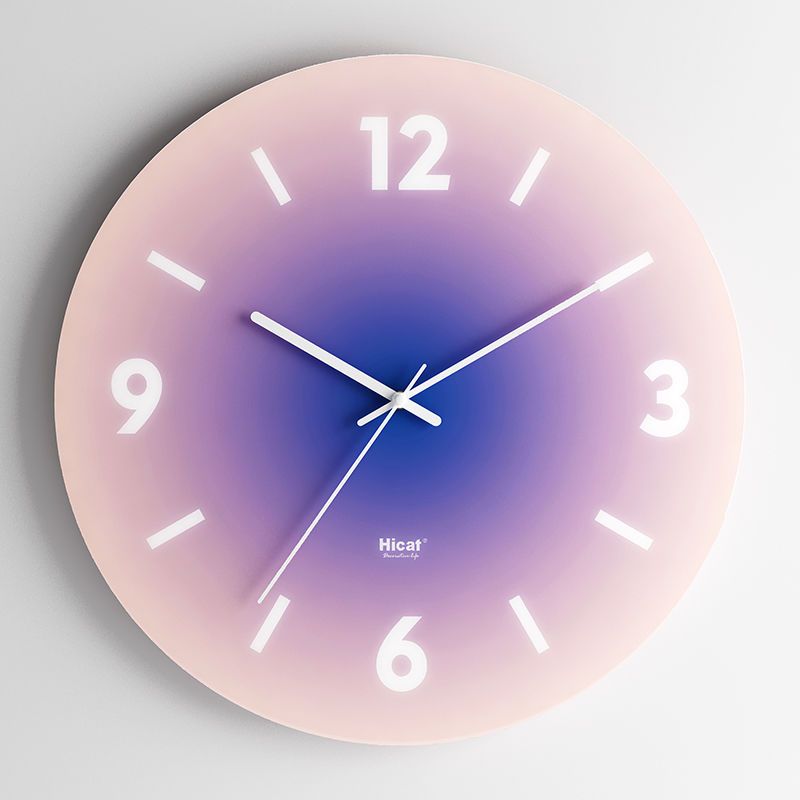Luxury Glass Wall Clock - Elegant Minimalist Design