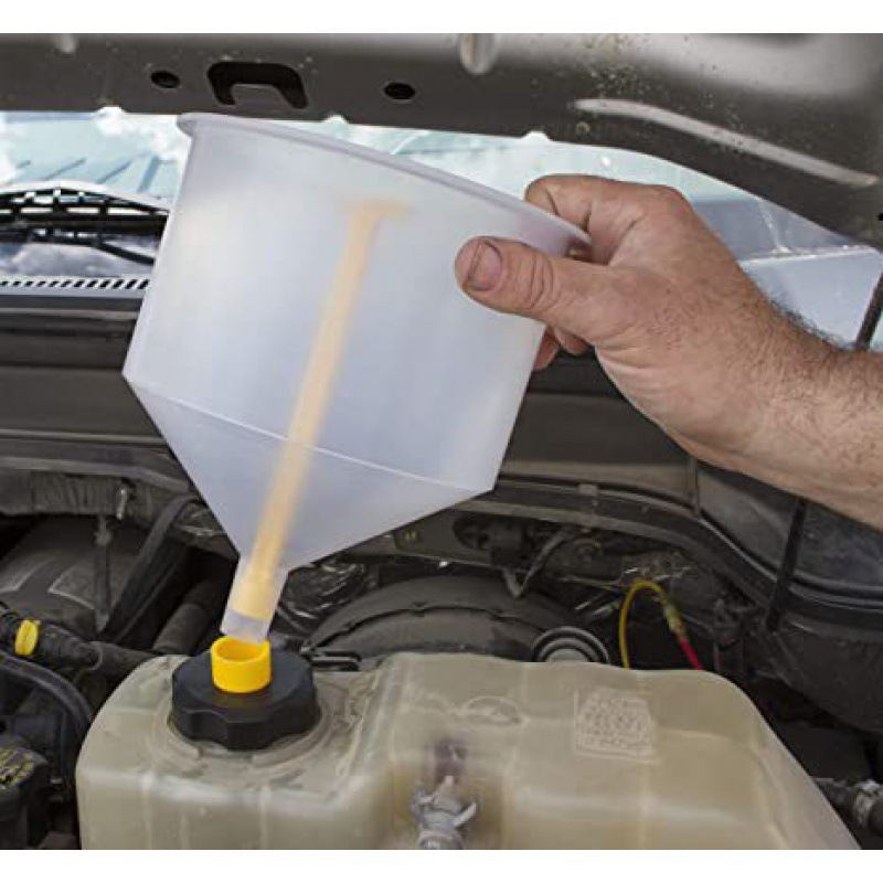 Spill Proof Engine Oil Funnel Kit with Adapters