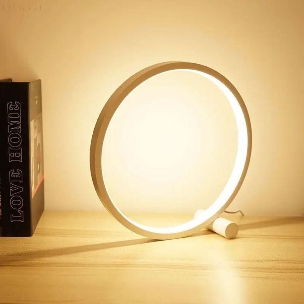Dimmable LED Ring Table Lamp with Touch Control