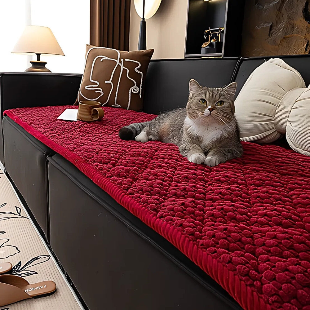 Pet-Proof Textured Quilted Sofa Slipcover