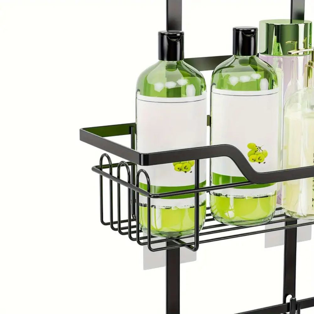 Hanging Steel Bathroom Caddy with Open Shelves