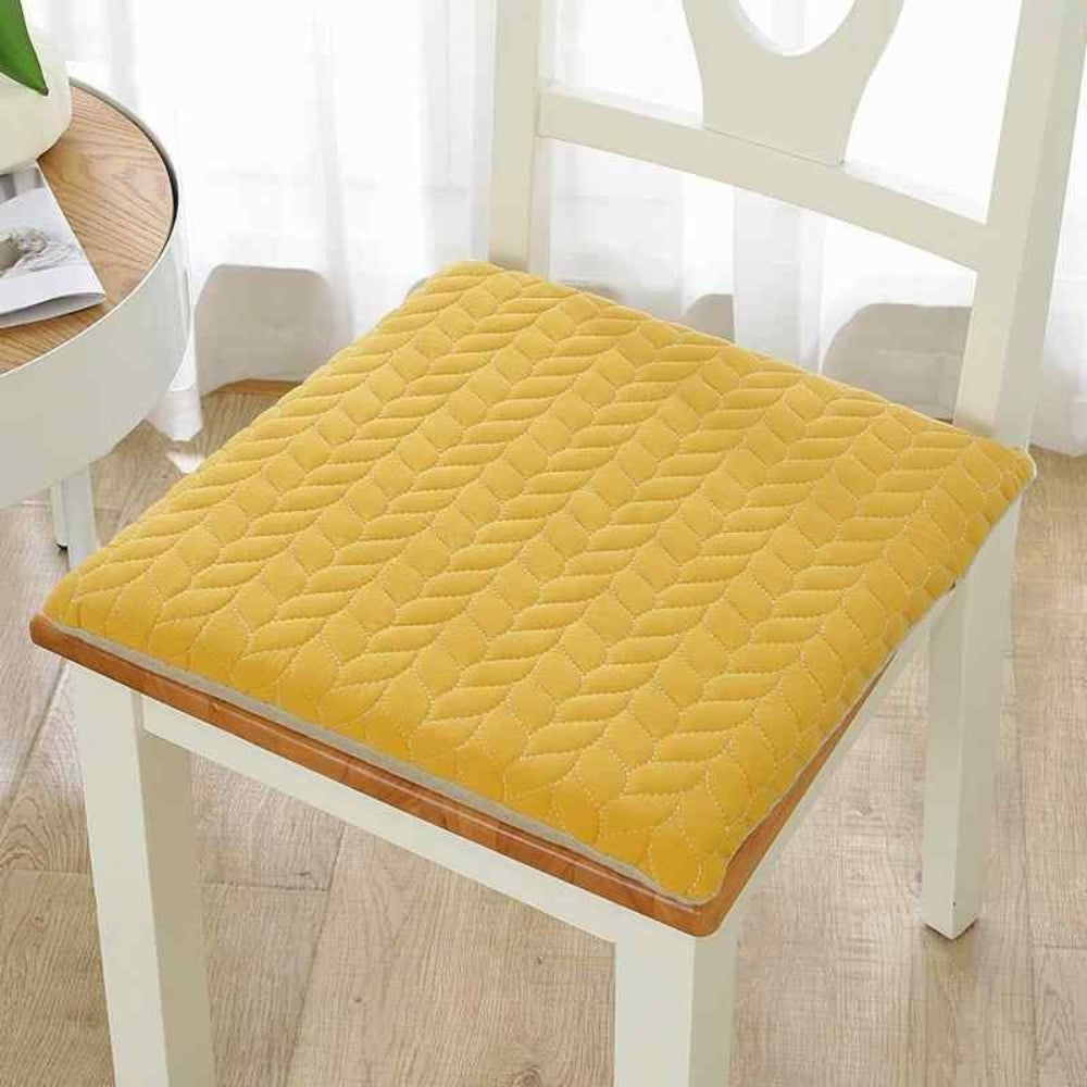 Quilted Nordic-Style Seat Cushion with Zippered Cover
