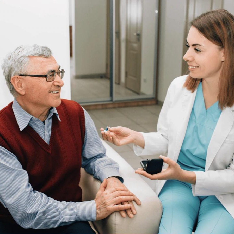 Rechargeable Invisible Hearing Aids with Noise Cancellation for Mild to Moderate Hearing Loss