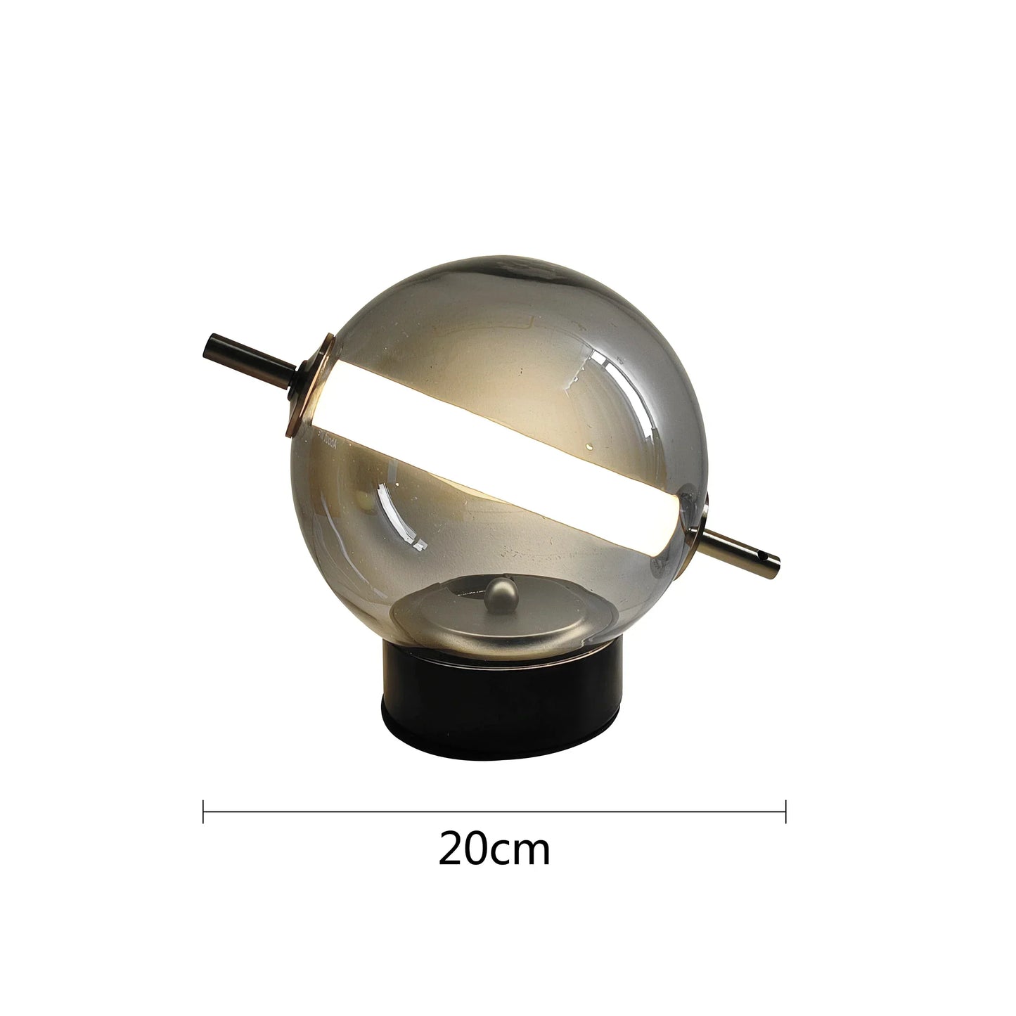 Retro Glass Table Lamp with Warm Glow and Elegant Design