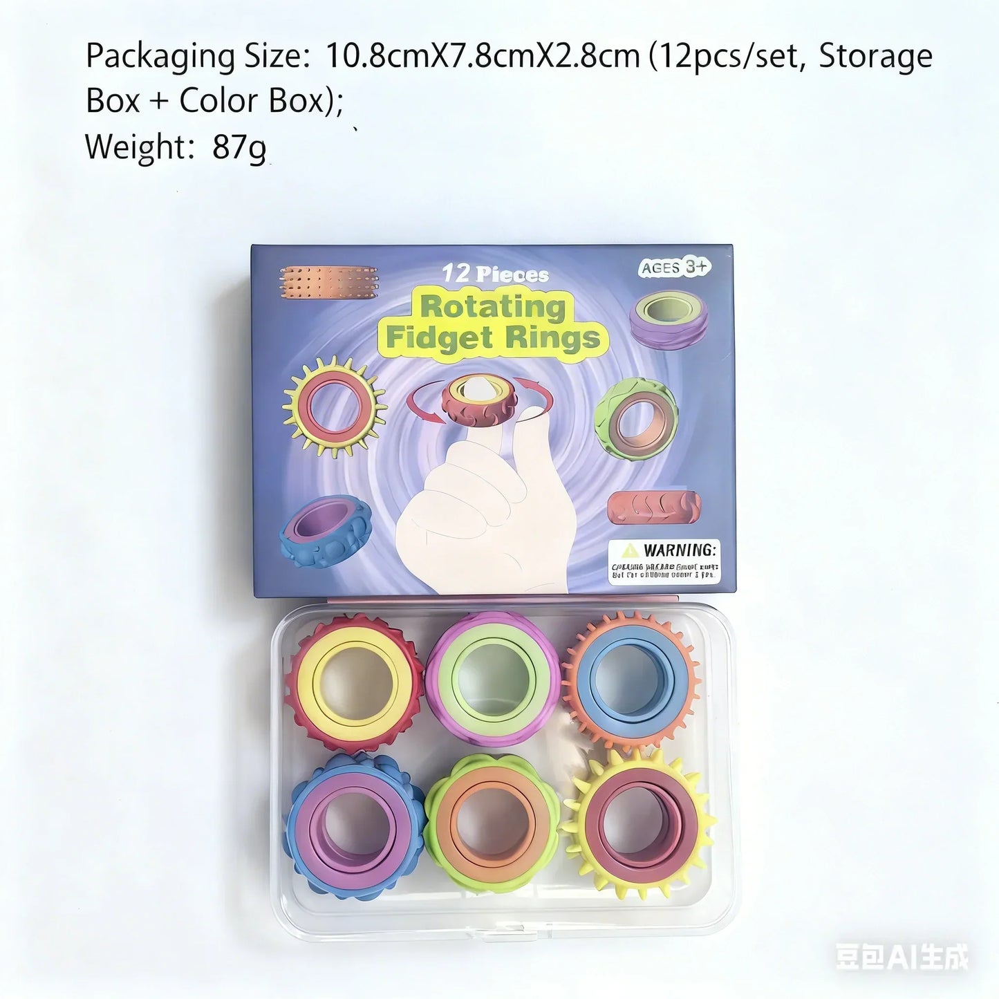 Sensory Spinning Ring Toy for Stress Relief