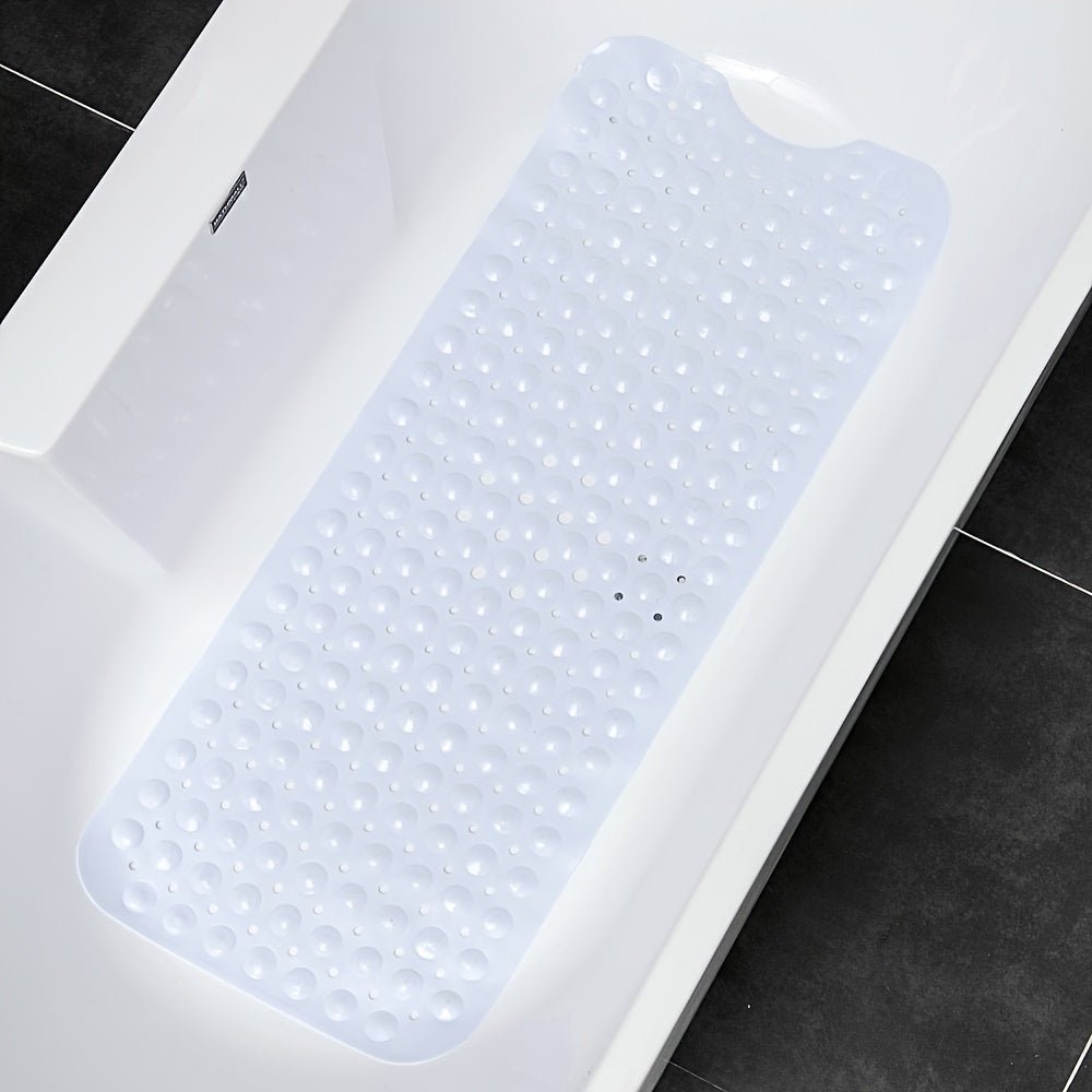 Non-Slip Bath Mat with 200 Suction Cups and Drainage Holes