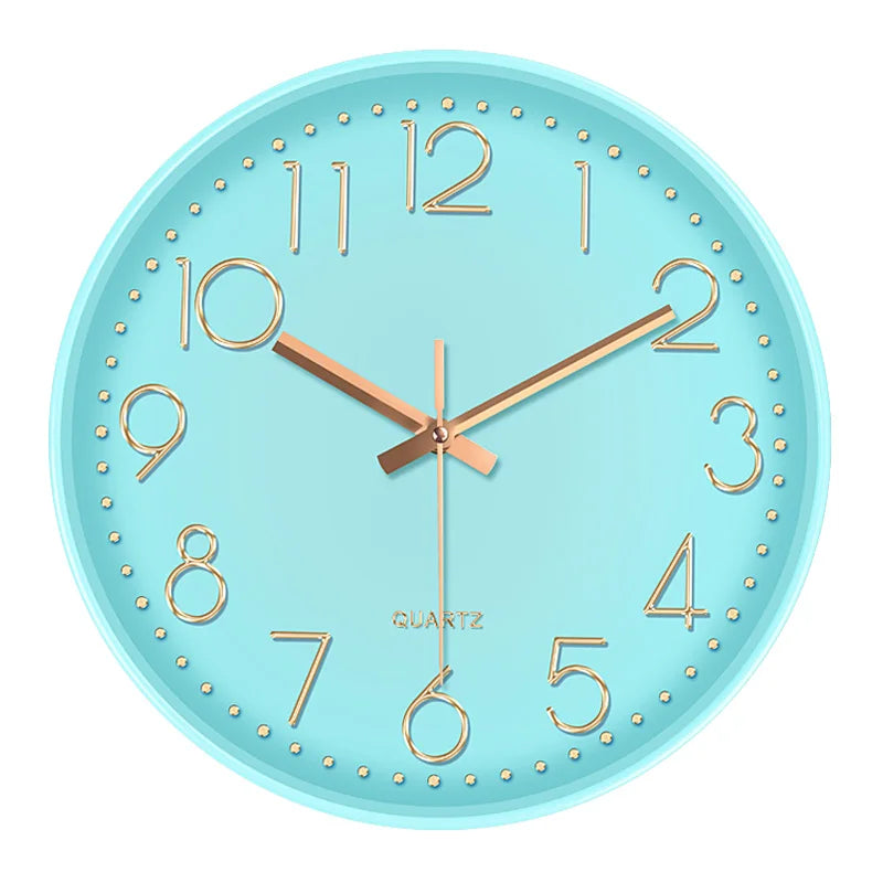 Minimalist 20 cm Nordic Wall Clock in Plastic and Glass