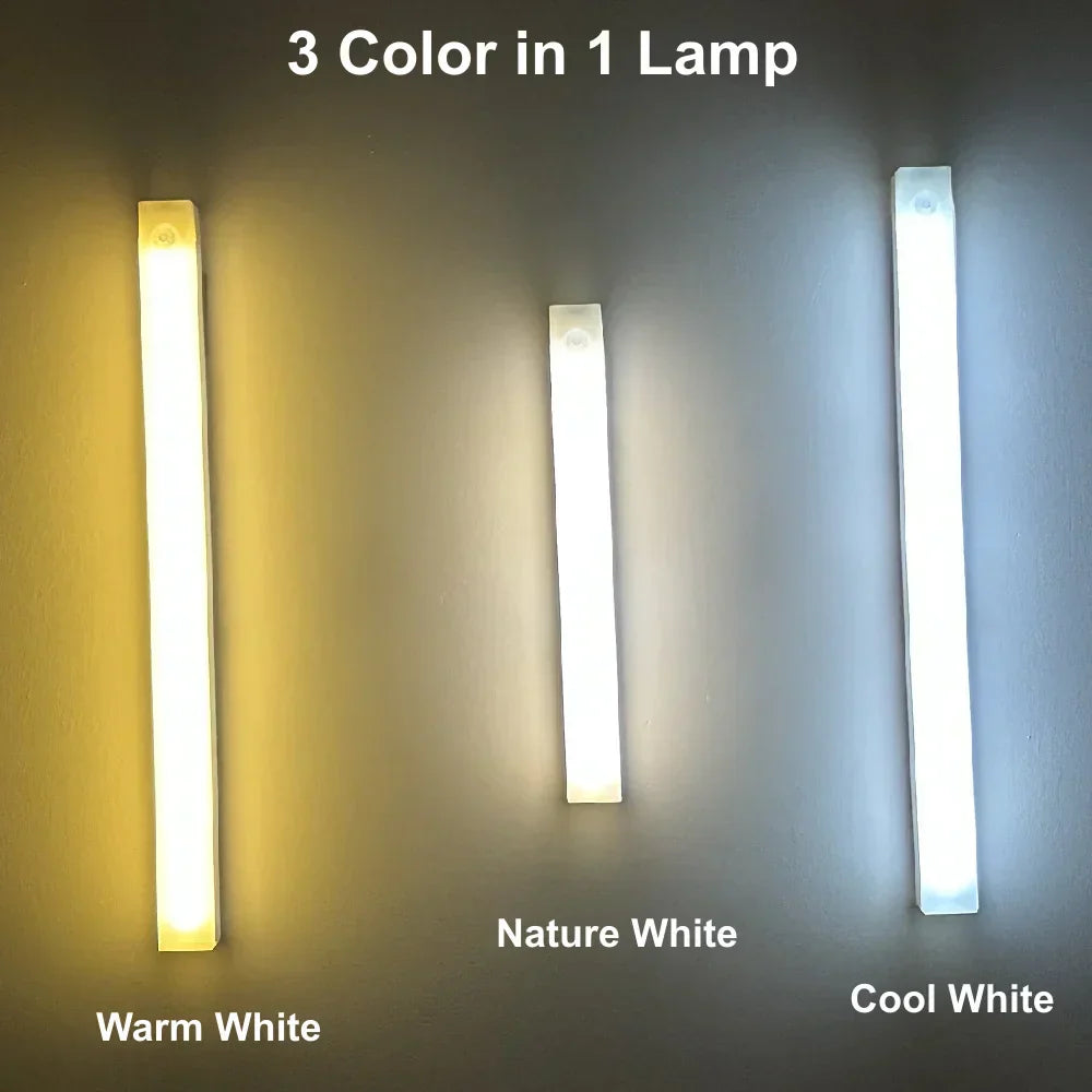 Rechargeable Motion Sensor LED Night Light with 3 Color Options