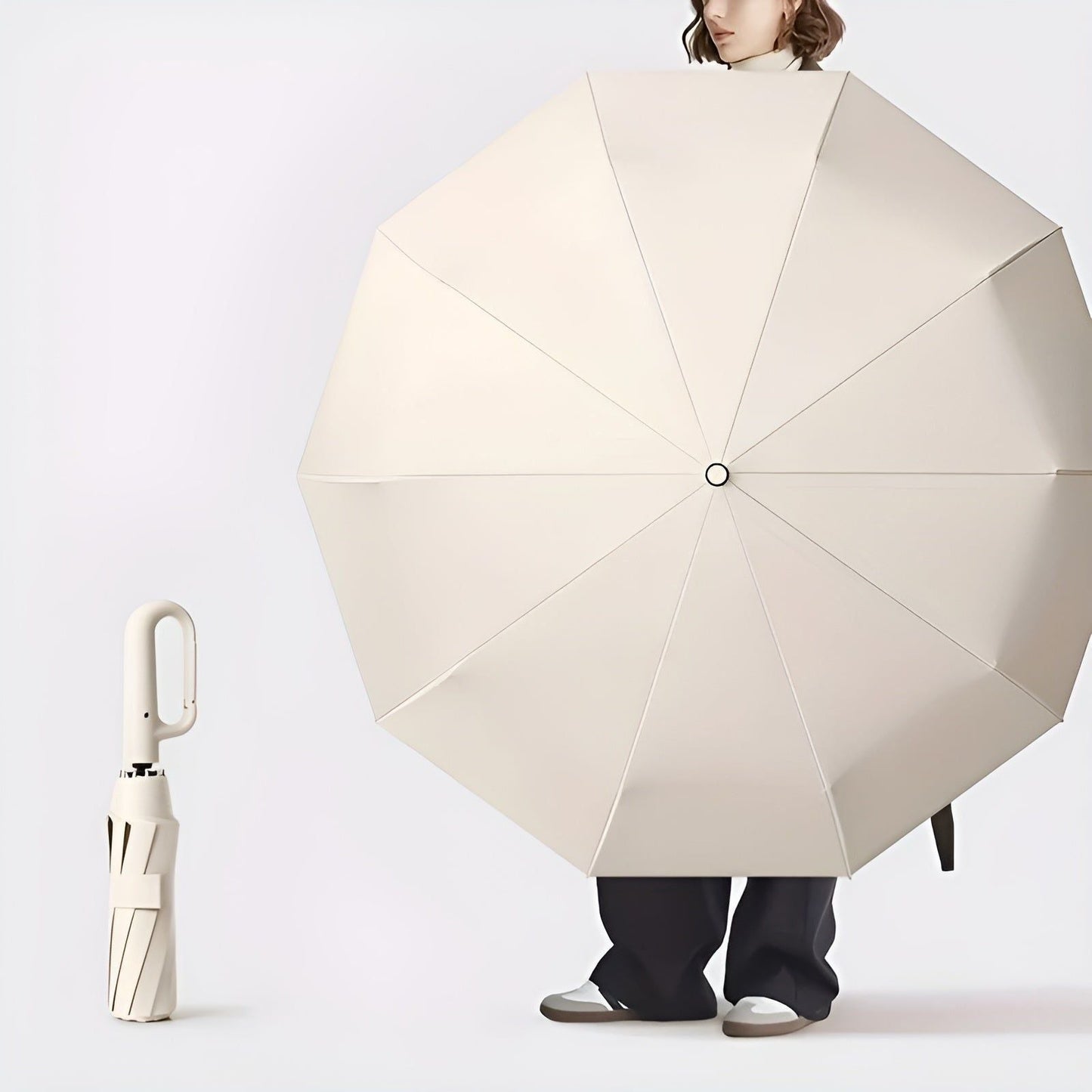Automatic Strap Handle Folding Umbrella