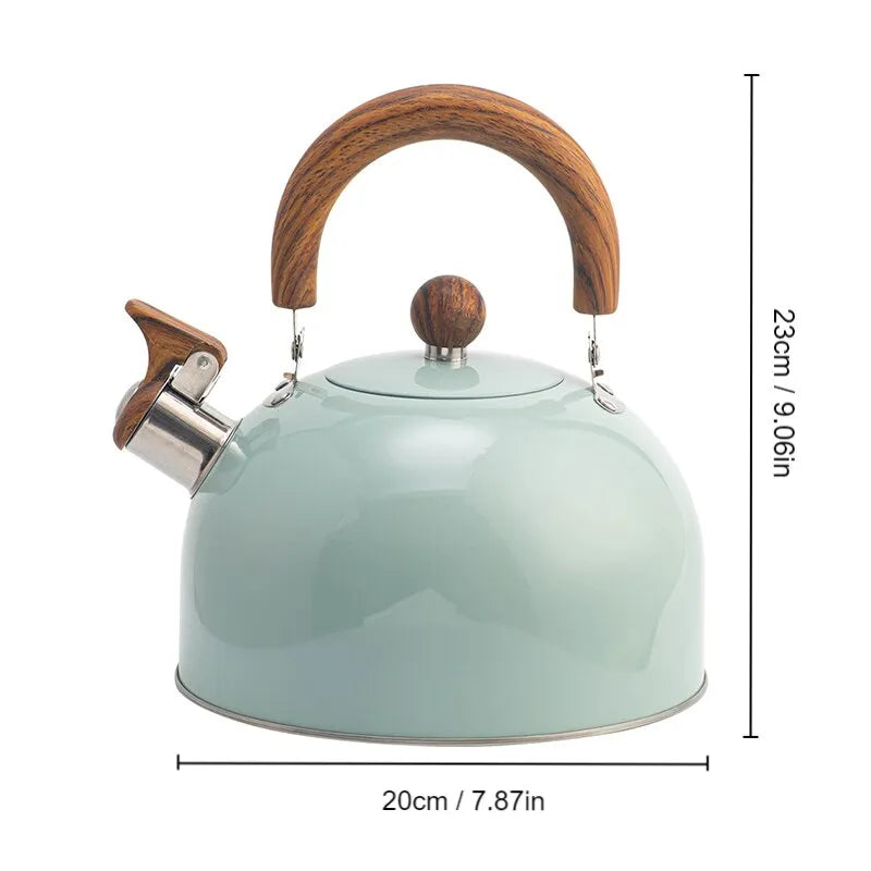 Stainless Steel Kettle with Universal Whistle, 2.5/3 Liter
