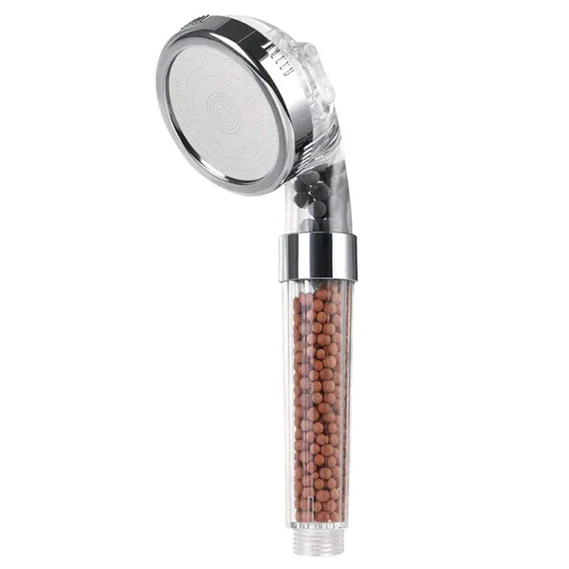 High Pressure Water-Saving Shower Head with Filter and Mineral Anion Stones