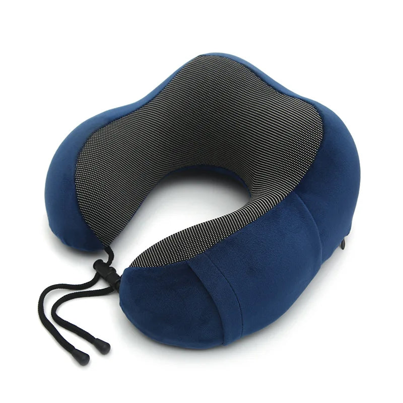 U-shaped Memory Foam Neck Pillow for Travel and Sleep