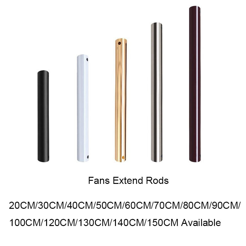 Industrial Wood Ceiling Fan Extension Rod