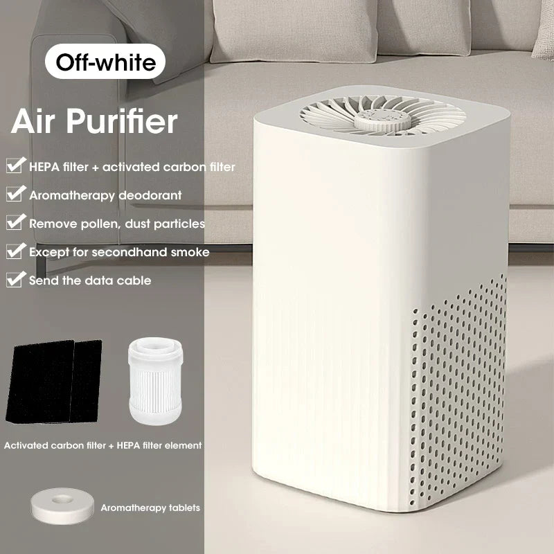 Compact HEPA Air Purifier with Negative Ion Technology