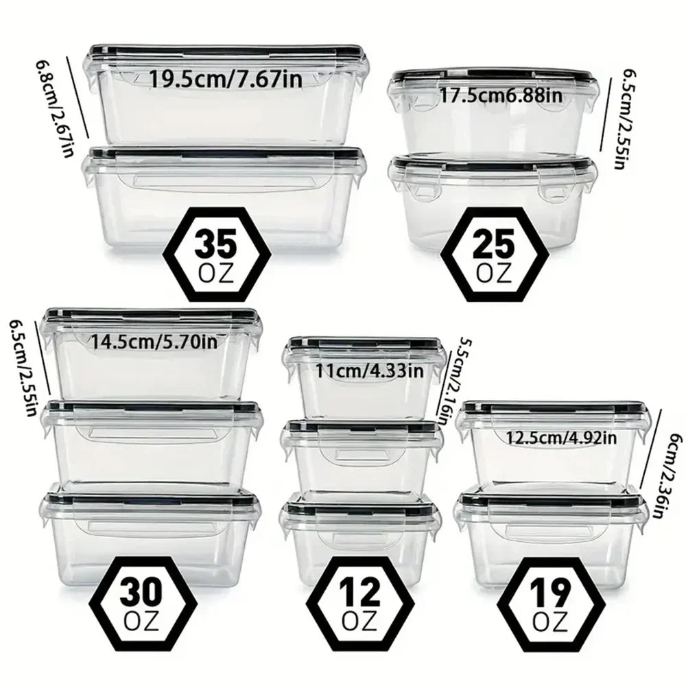 12-Piece BPA-Free Food Storage Container Set