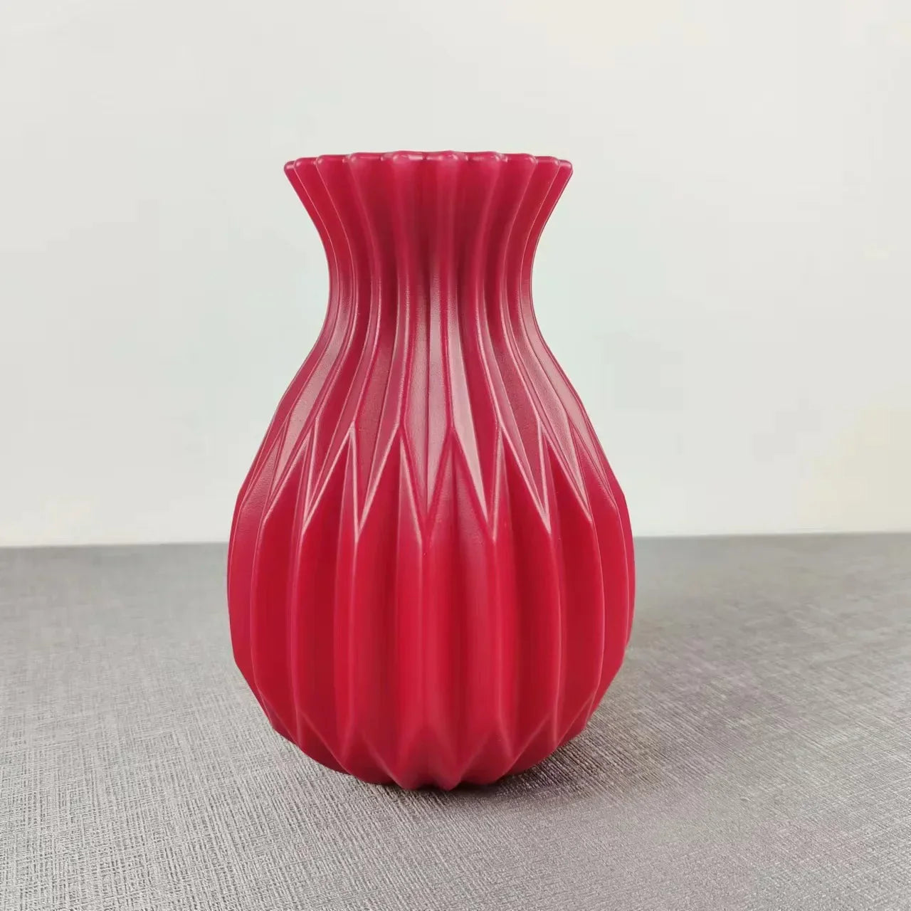 Modern Plastic Flower Vase - 4 Inch Contemporary Design