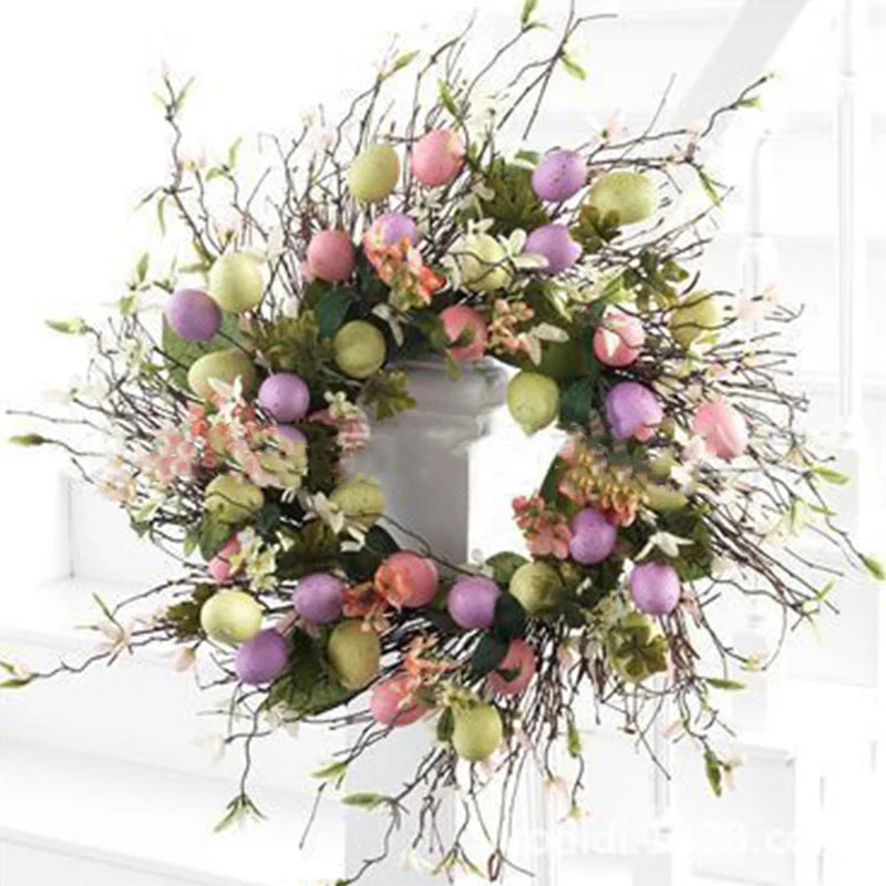 Easter Bunny and Carrot Wreath Wall Decor