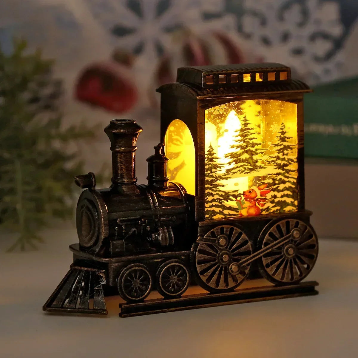 Retro Lantern Night Light with LED for Festive Ambiance