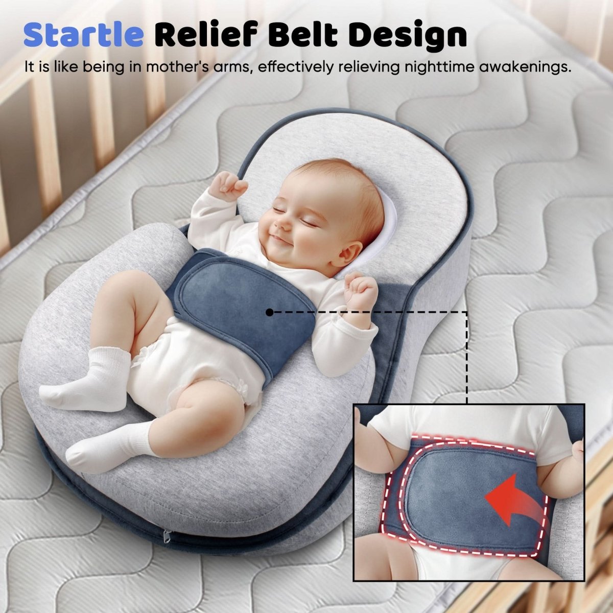 Ergonomic Baby Pillow – Safe Sleep Solution for Infants