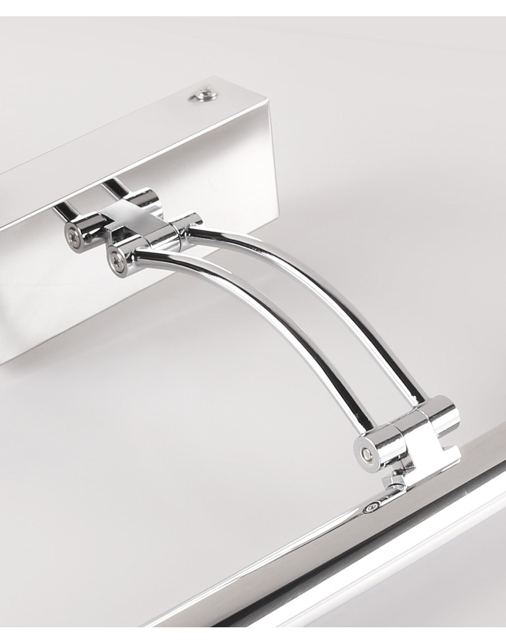 80-100cm Adjustable Black and Silver LED Wall Lamp