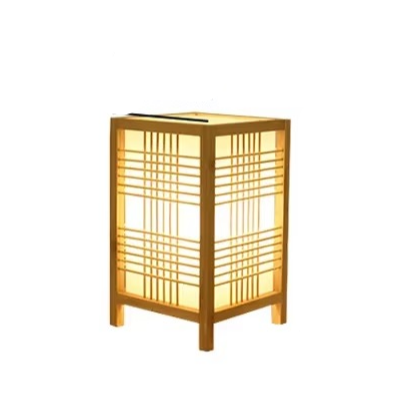 Zen-Inspired Bamboo Table Lamp with Soft Ambient Light