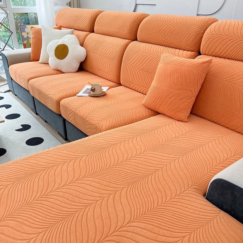 Elegant Jacquard Non-Slip Sofa Cover in Premium Polyester
