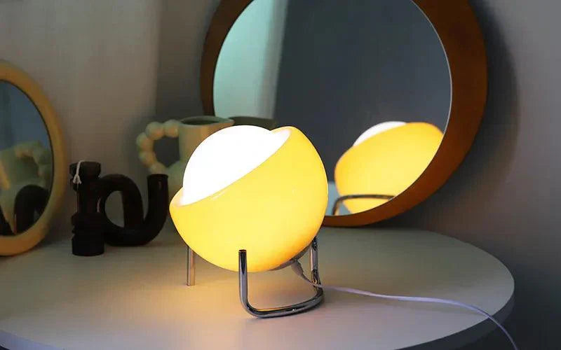 Retro Nordic Desk Lamp with USB Port