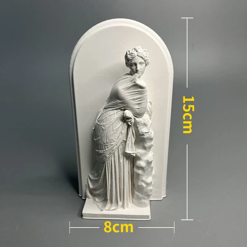 Nordic Character Plaster Figurine DIY Hand-Painted Art Decor