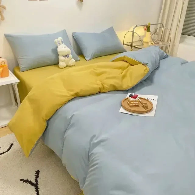 Reversible Scandinavian Bedding Set, Soft Breathable Fabric