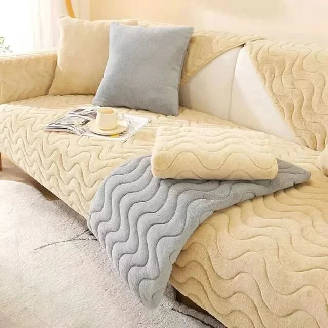 Waterproof Slip-Resistant Sofa Cover in Premium Polyester