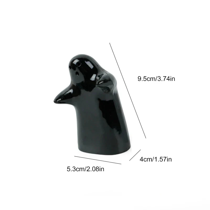 Ceramic Ghost Salt and Pepper Shakers