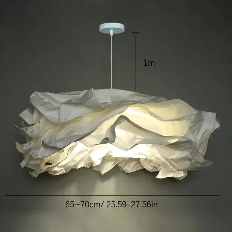 Cloud-Inspired DIY Paper Lampshade up to 27.5 Inches Wide