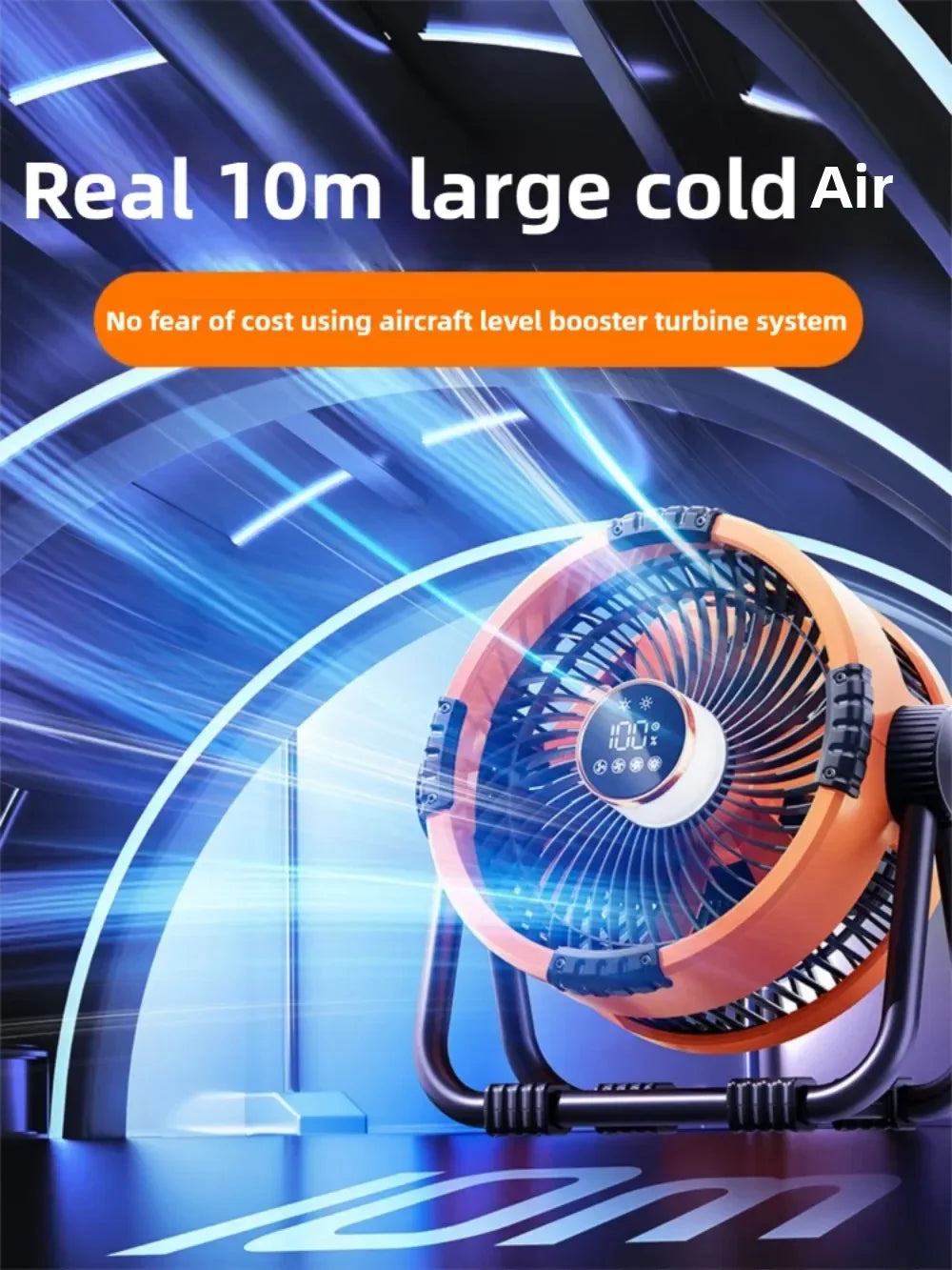 4-in-1 Rechargeable Fan and Night Light with 20000mAh Battery
