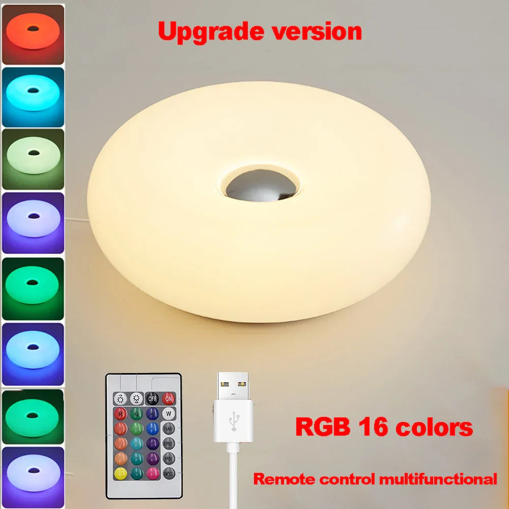 Bauhaus Style RGB Table Lamp with Touch Control and USB Charging