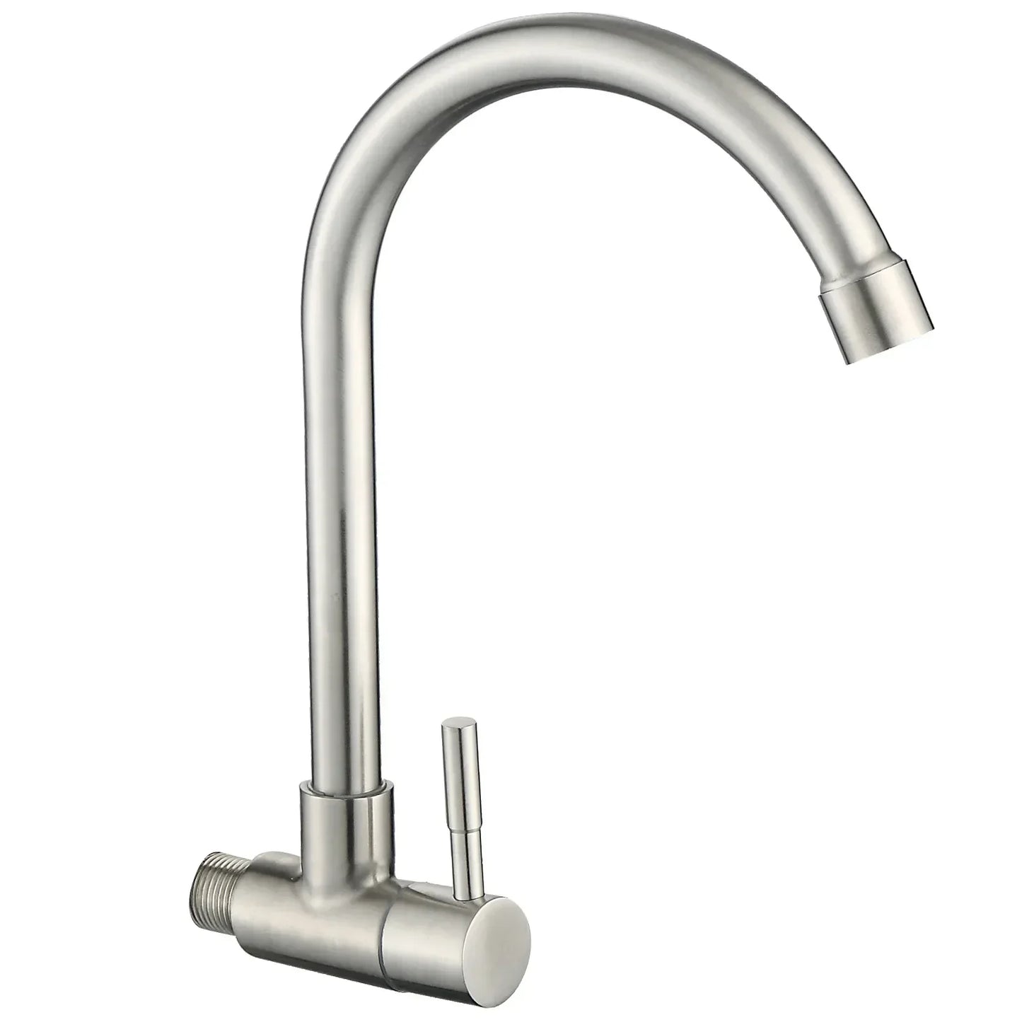 Rotatable Black Stainless Steel Single-Handle Cold Water Faucet