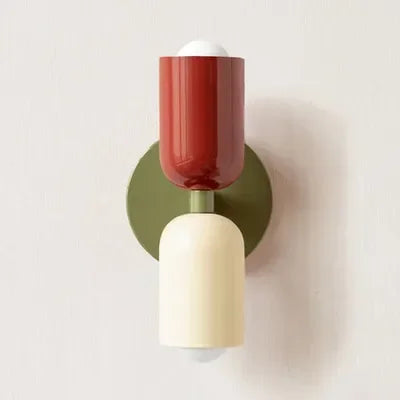 Modern Cream Double Head LED Wall Lamp