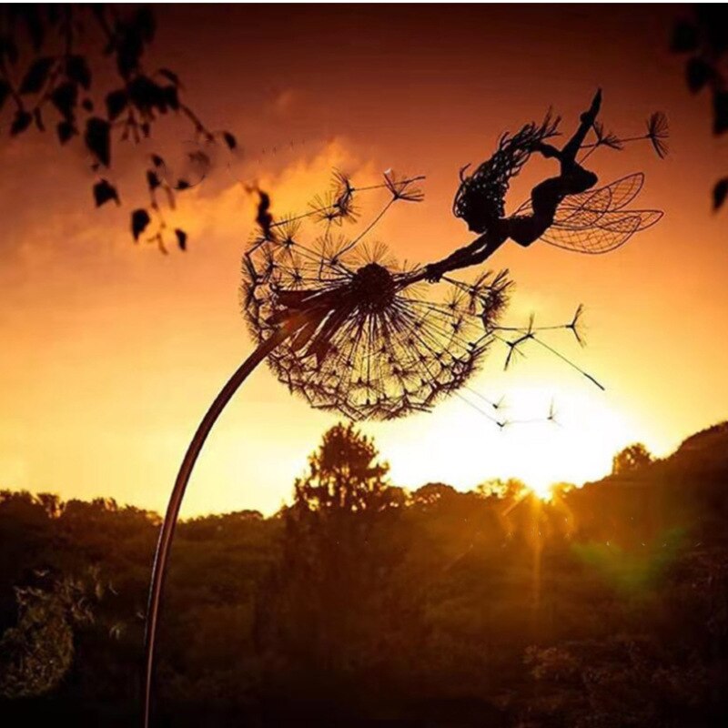 Fairy Garden Sculptures - Enchanting Dancing Fairies and Dandelions