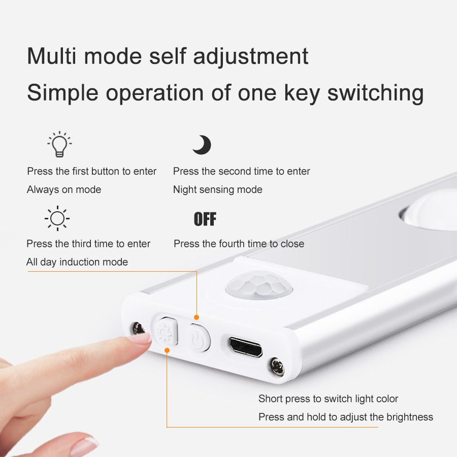 Motion Sensor LED Cabinet Night Light