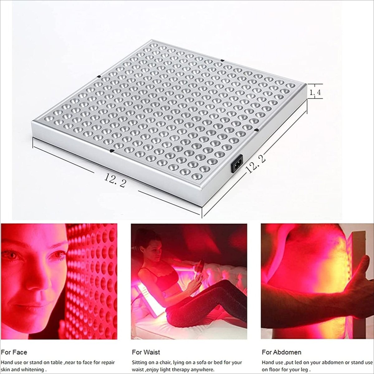Infrared Light Therapy Panel for Skin Rejuvenation and Muscle Relaxation