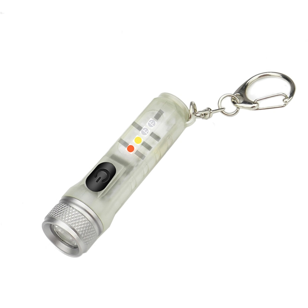 Mini LED Keychain Flashlight with Multiple Brightness Settings